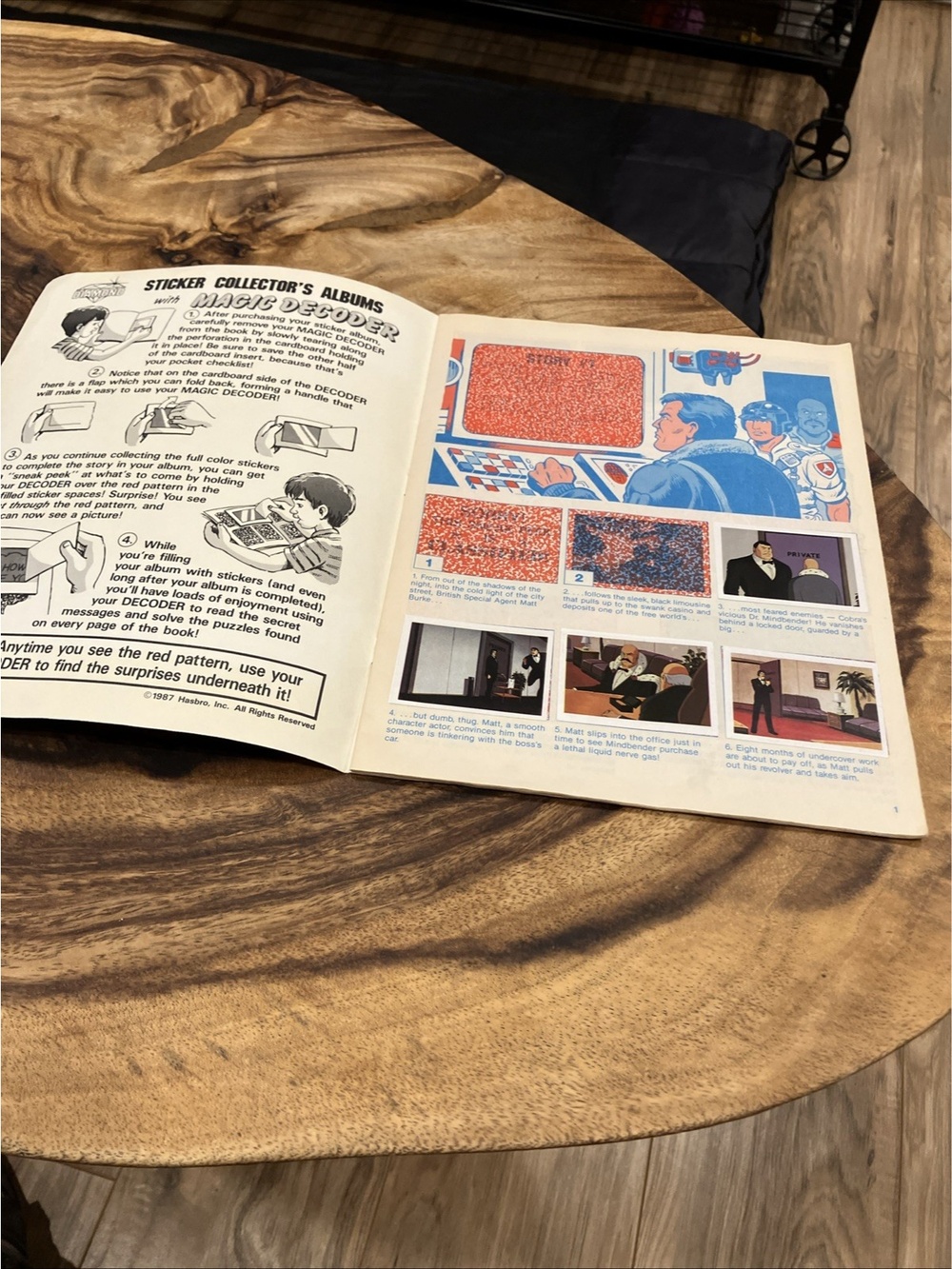 1986 Hasbro G.I. Joe Sticker Collector's Album W/Decoder ( Incomplete) - Picture 5 of 16